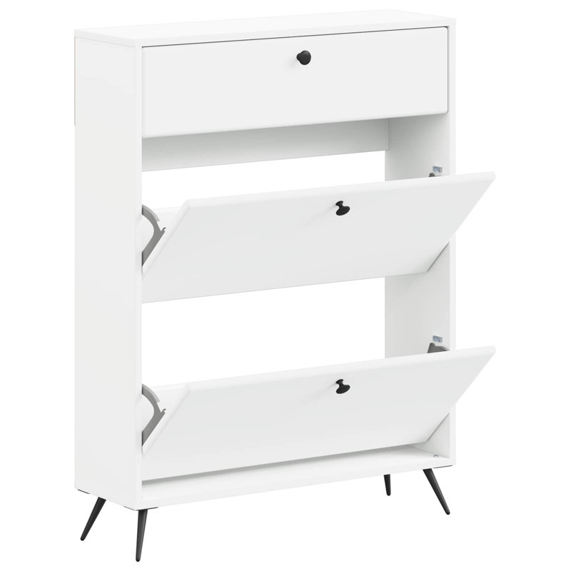 Shoe Storage, 103 cm H x 78 cm W x 24 cm D, White