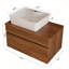 Petit meuble-lavabo flottant simple 31,5 pouces avec vasque en céramique-1919821080