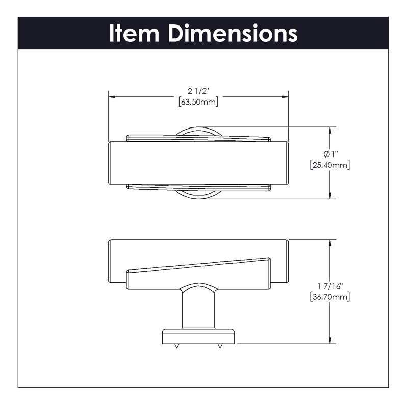 Firenze Bar Knob, White Marble/Satin Nickel