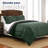 Martex Solid Color Reversible Comforter and Sham Bedding Set Super Soft Brushed Fabric-113386940-113386939