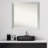 Brushed Sterling Silver Wood Bathroom Vanity Non-Beveled Wall Mirror-1871685478
