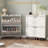 16 Pair Shoe Storage with 2 Smooth Flip Draws and Adjustable shelves，Farmhouse multi-Functional Shoe Cabinet  for Entryway, Narrow Space-1787643033