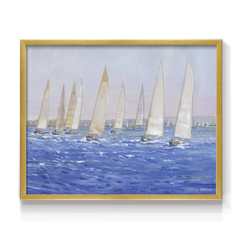 Sailing Event I -Framed Print - Restickable, 22" H x 28" W