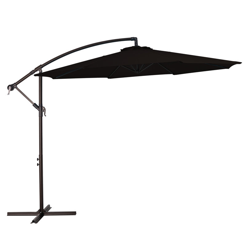 Parasol en porte-à-faux 10 ', Noir
