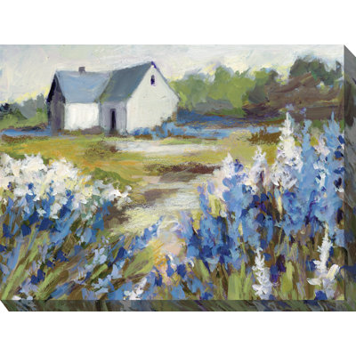 Art mural sur toile Meadow Blue Barn