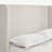 Hayden Upholstered Wingback Queen Bed With 54 Inch Tall Headboard, Textured Ivory Canvas, Elegant Simplicity, Easy Assembly