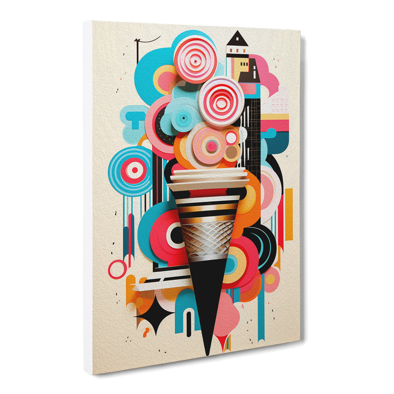 Ice Cream Constructivism - No Frame Print, 76cm H x 50cm W x 3cm D