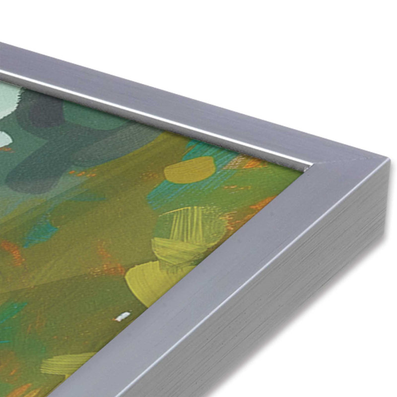 «Seacliff Whispers V2», impression encadrée sur papier par Azure Artisanal Studio, Chrome poli