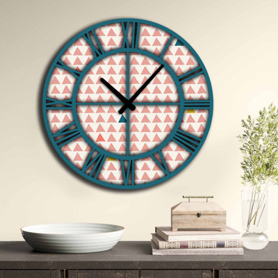 Horloge murale élégante Elegant, 19,7 pouces de diamètre | 100% panneau de fibres à densité moyenne, épaisseur: 0,2 pouce | Design minimaliste élégant pour la décoration de la maison et du bureau | Parfait pour le salon, la chambre à coucher et 