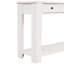 Console en bois de pin de 63 po avec 4 tiroirs et 1 tablette inférieure pour le couloir du hall d'entrée-899020992