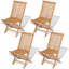 Folding Patio Dining Armchair with Cushion