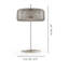 Jube Table Lamp G Smoky Transparent Matt Black 2 L3415 Ul-535463436-535463437-535463433