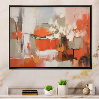 Impression sur toile «Orange Minimalims Enchantment II»