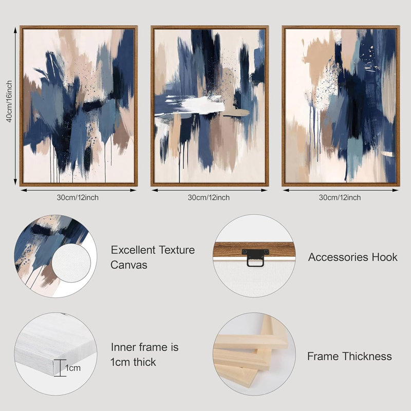 3 Piece Wrapped Canvas Print