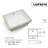 19"x15" White Ceramic Rectangular Undermount Bathroom Sink with Overflow