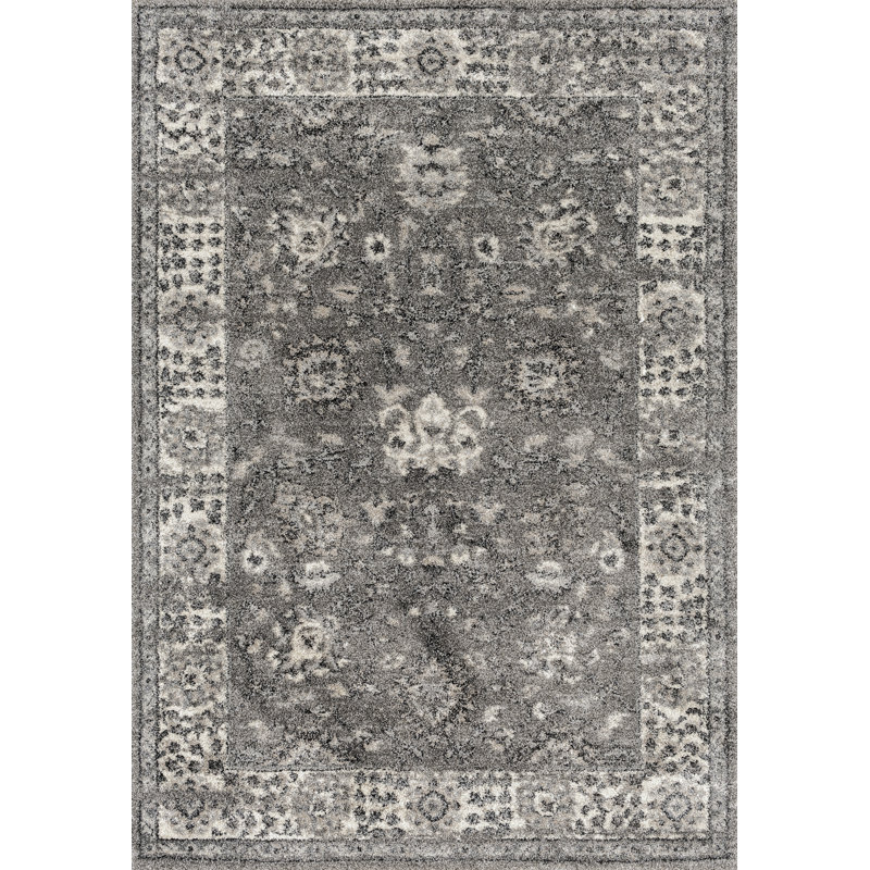 Tapis gris rêve abstrait Kinch, Rectangle 7 pi 10 po x 10 pi 6 po