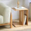 Table de bout en bois massif de 15,75 po de hauteur Lina