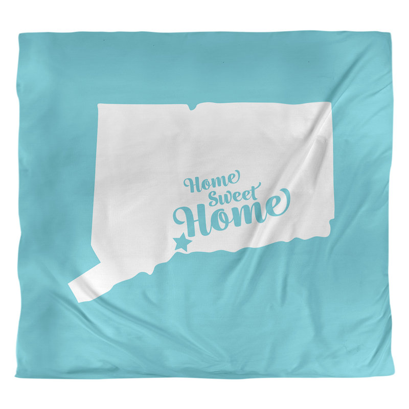 Housse de couette home new refuge, Housse de couette pour grand lit, Bleu sarcelle, Polyester brossé