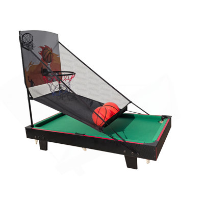 Table multi-jeux 36 po, table de basketball 2 en 1, billard. Jeux pour enfants, pour l'intérieur et l'extérieur, la salle de jeux, les amis, la famille, les enfants et les adultes.