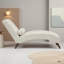 Chaise longue rembourrée 60 po avec traversin-782048506
