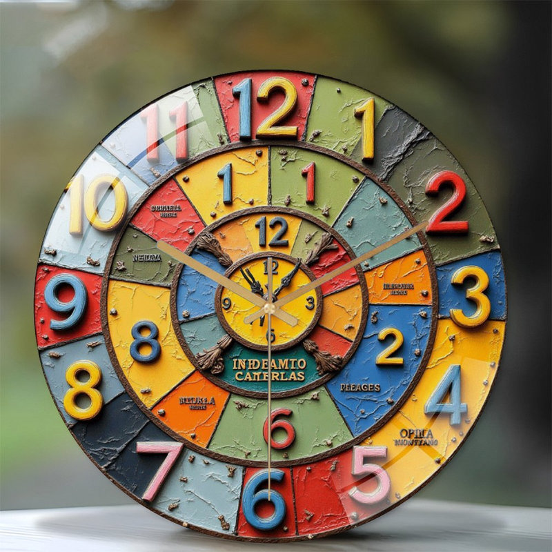 Horloge murale rétro 12 po
