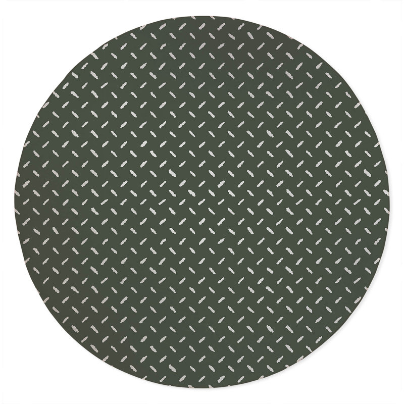 Kat Non-Slip Outdoor Rug, Round 5'