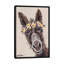 «Donkey with Flower Crown», impression sur toile-32500728-72119145