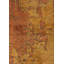 Rapture Abstract Area Rug in Orange-2046287393