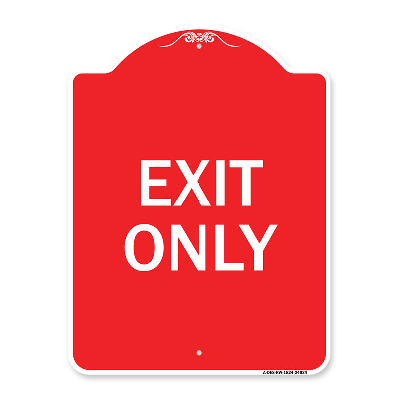Enseigne Signmission Designer Series - sortie seulement / 24034, H 24 po x l 18 po x p 1 po