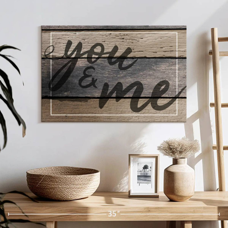 Panneau mural "You And Me", H 16 po x l 24 po