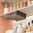 3 Pack Hanging Pullout Drawer Basket, Sliding Under Shelf Storage Organizer with nameplates, Under Shelf Baskets Under Cabinet Organizer Under Desk Drawer for Kitchen Pantry Cabinet, Attaches to Shelf