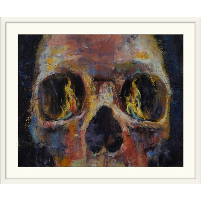 Alcantar " Guardian Skull Painting " by Michael Creese