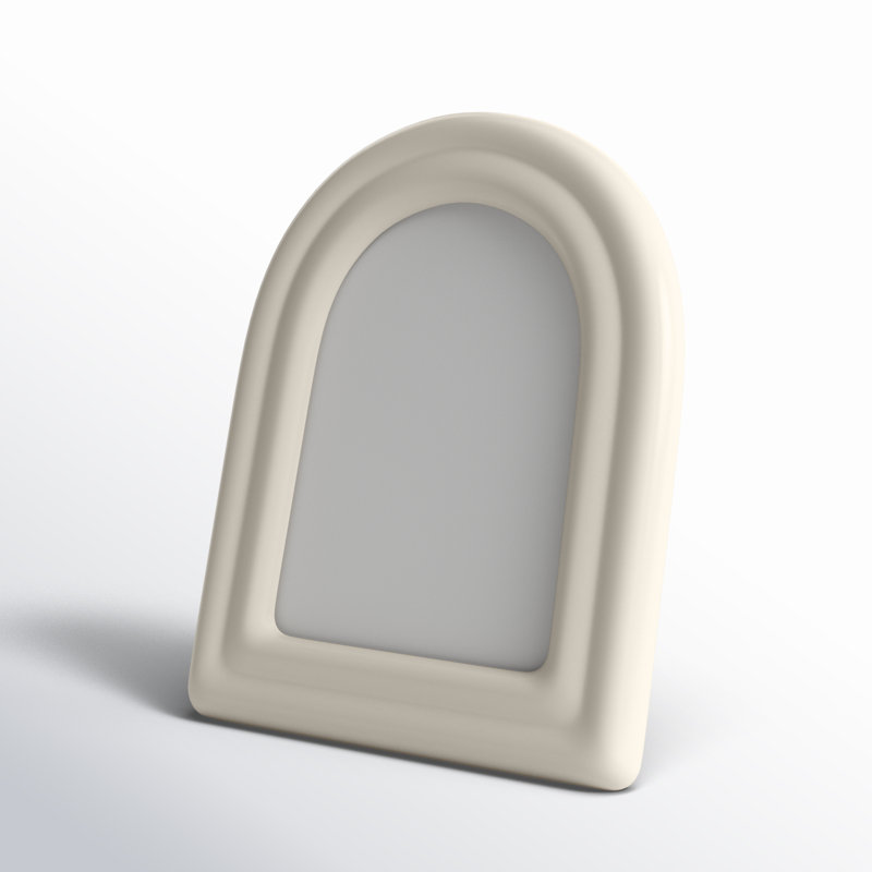 Leandro White Ceramic Matte Picture Frame