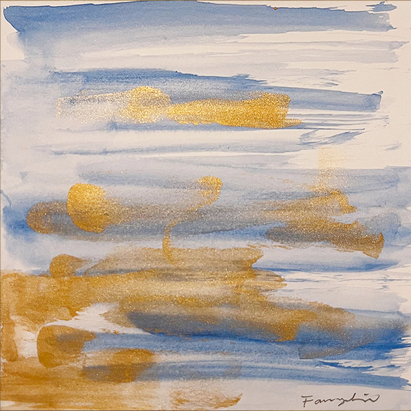 The Touch of Ocean No.5 by Fanyu Lin - Single Picture Frame Painting
