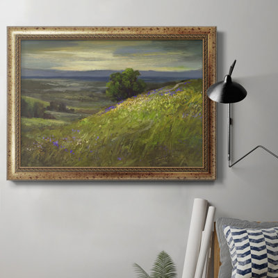 Toile encadrée de qualité supérieure Pathy Windy Hill - prête à être accrochée