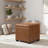 15.3" Square Faux Leather Storage Ottoman-2054872684