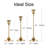 Gold Candle Holders - Set Of 3, Suitable For Candles With A Diameter Of 2 Cm