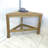 23.5'' W Teak Corner Shower Bench
