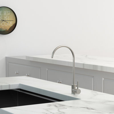 Lead-Free Drinking Water Faucet,Brushed Nickel Finish