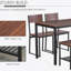Ensemble de table de salle à manger 4 pièces avec banc, table de cuisine et chaises avec support de rangement, idéal pour les réunions de famille et pour économiser de l'espace