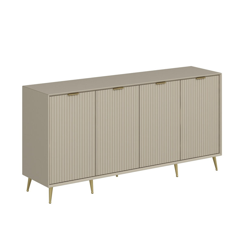 Modern Console Table, Sandstone Color, 70.9 x 35.4 x 17.7 inches | 100% Melamine Coated Particle Board, Thickness: 0.7 inches | Stylish Design for Living Room, Entryway, and Office | Durable & Elegant Storage Solution