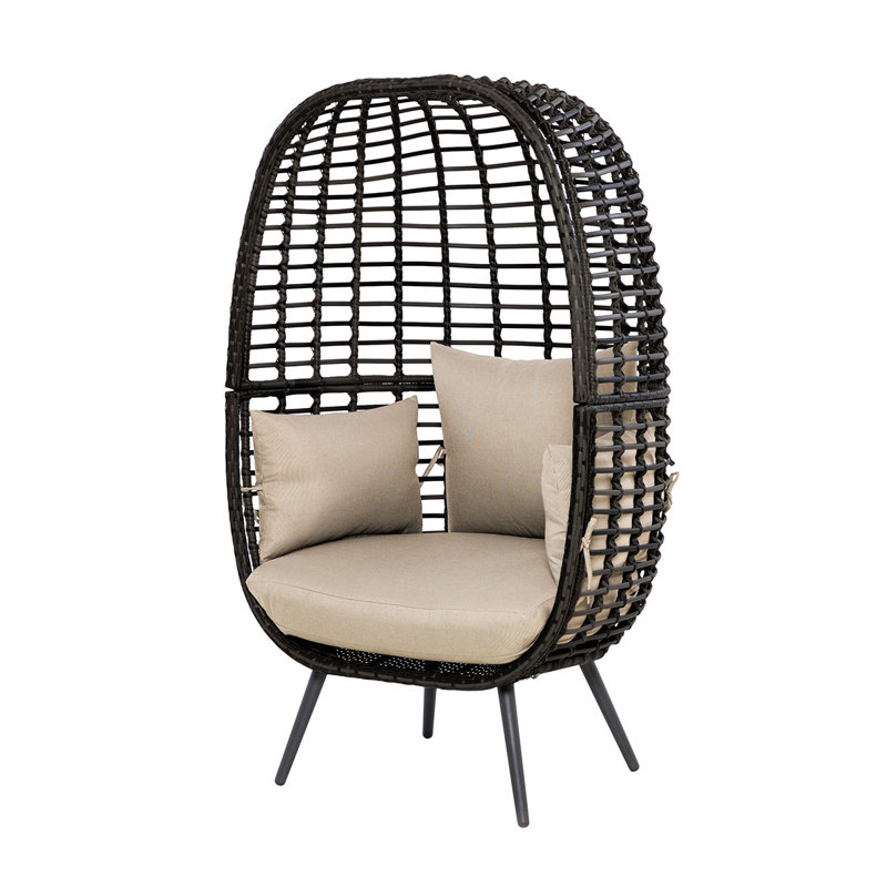 Fairborn Rattan Pod Chair, Beige