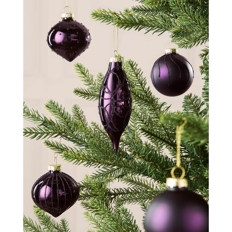 58cm Polystyrene Bauble, Purple