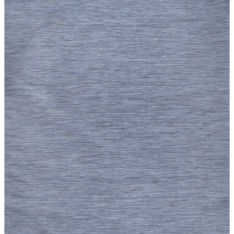 Amidon Modern Flatweave Solid Blue Indoor/Outdoor Rug, Square 6'7"