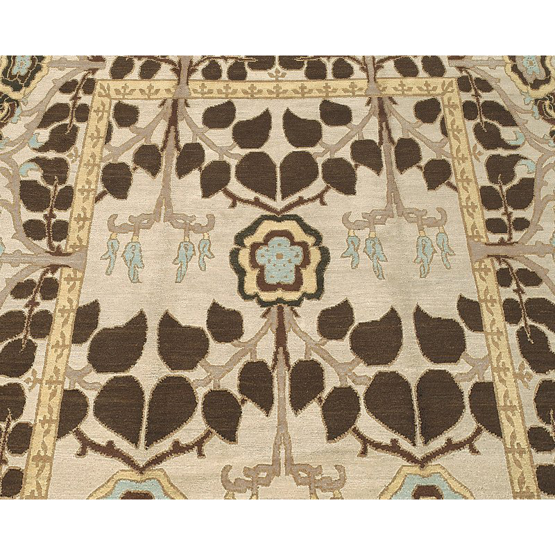 Inverness Wool Oriental Area Rug in Beige/Brown, Rectangle 12' x 16'