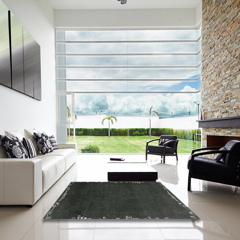 Abstract Indoor Rug, Square 4'