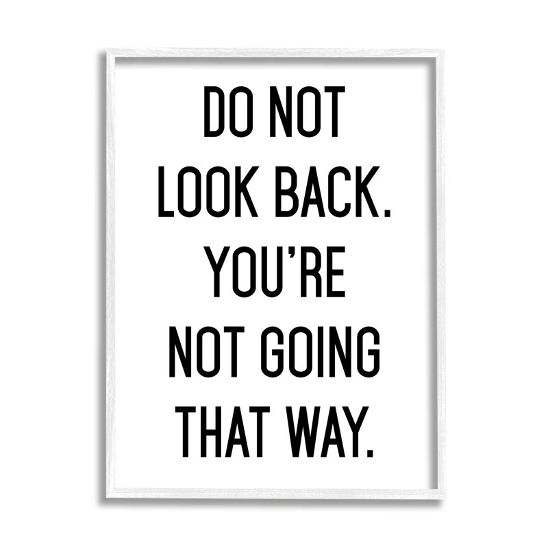 White Framed Motivational Quote Canvas Print, 11 x 14
