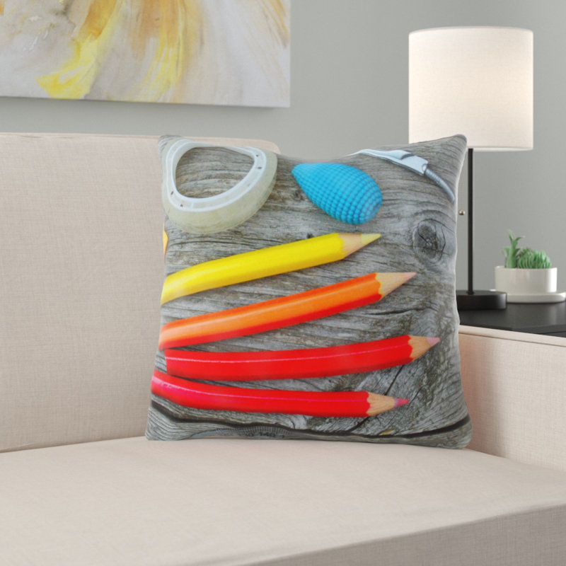 Mcpeak Outdoor Reversible Throw Pillow, Microsuede, Indoor