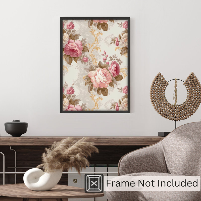 Impression florale sans cadre, H 20 po x l 16 po
