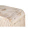 Buffet 59 po courbé rétro avec grain de bois vertical et grandes poignées en bois, tablettes réglables pour le rangement de la cuisine et de la salle à manger, blanc antique-710782960